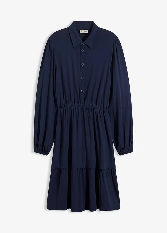 Trikotkjole i myk viskosemiks, bonprix