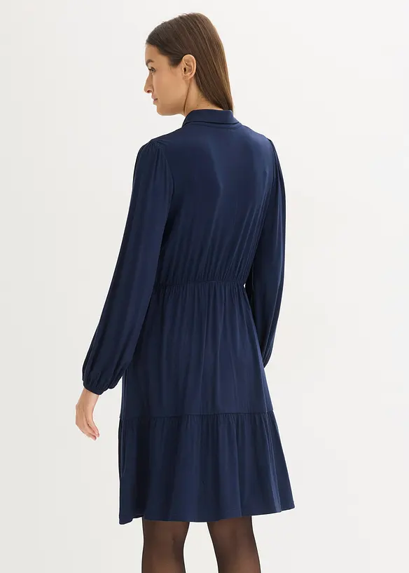 Trikotkjole i myk viskosemiks, bonprix