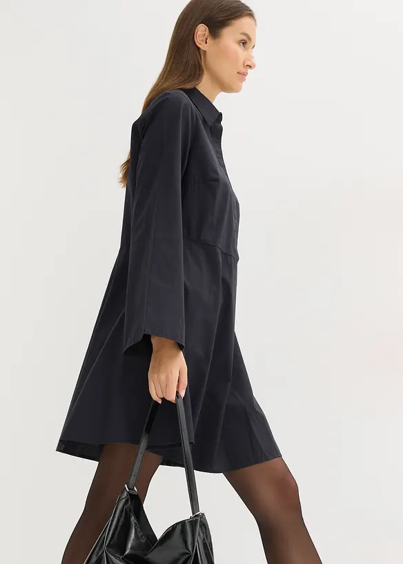 Skjortekjole i 100% bomull, bonprix