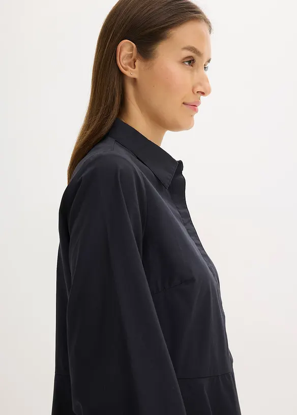 Skjortekjole i 100% bomull, bonprix