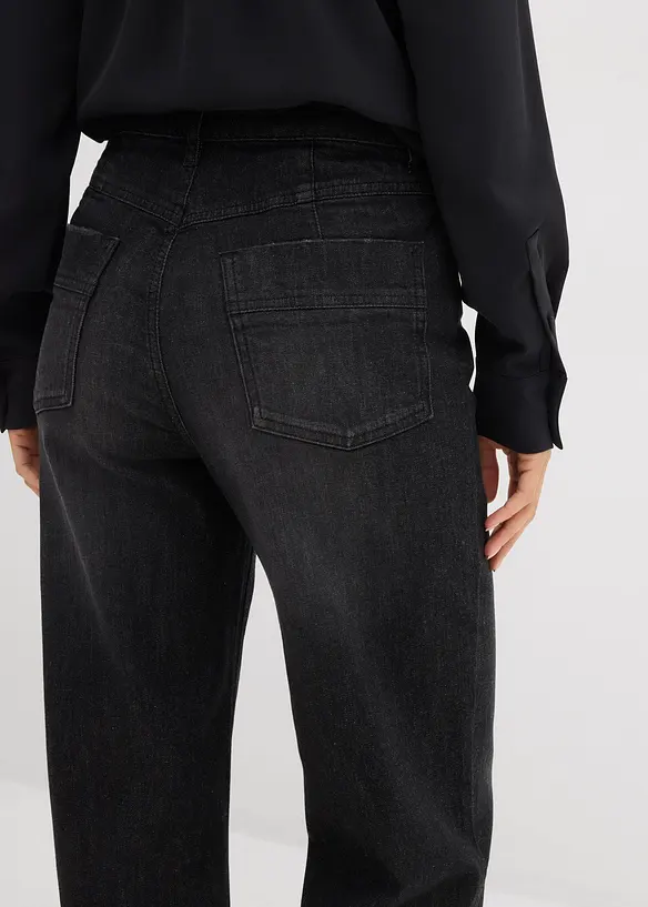 Straight-jeans High Waist med turn up, bonprix