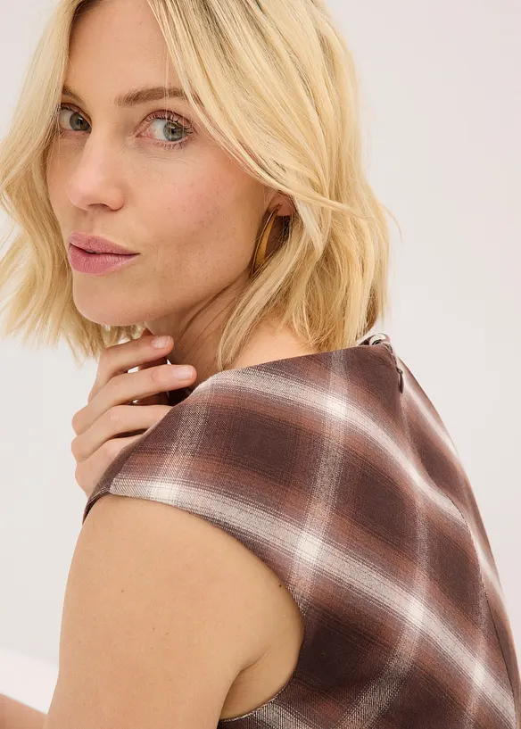 Kjole med rutemønster, bonprix