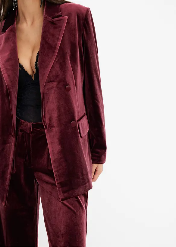 Blazer i myk fløyel, bonprix