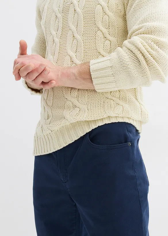 Regular Fit-bukse i varmende materiale med stretch, Straight, bonprix