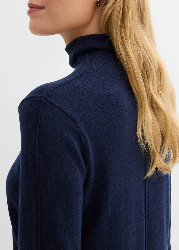 Pologenser i bomull med myk kasjmir, bonprix