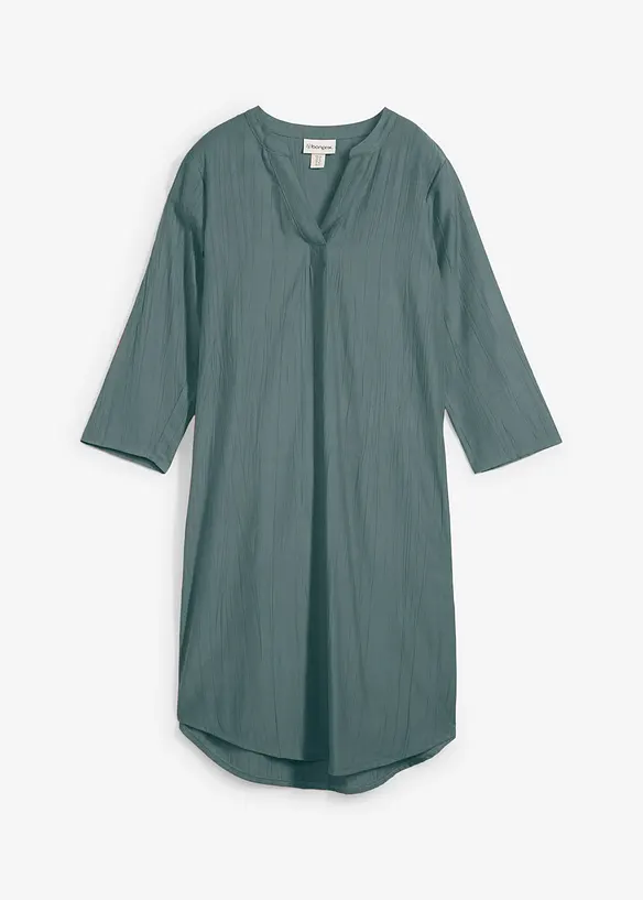 Tunikakjole i lett viskosemiks med struktureffekt, bonprix