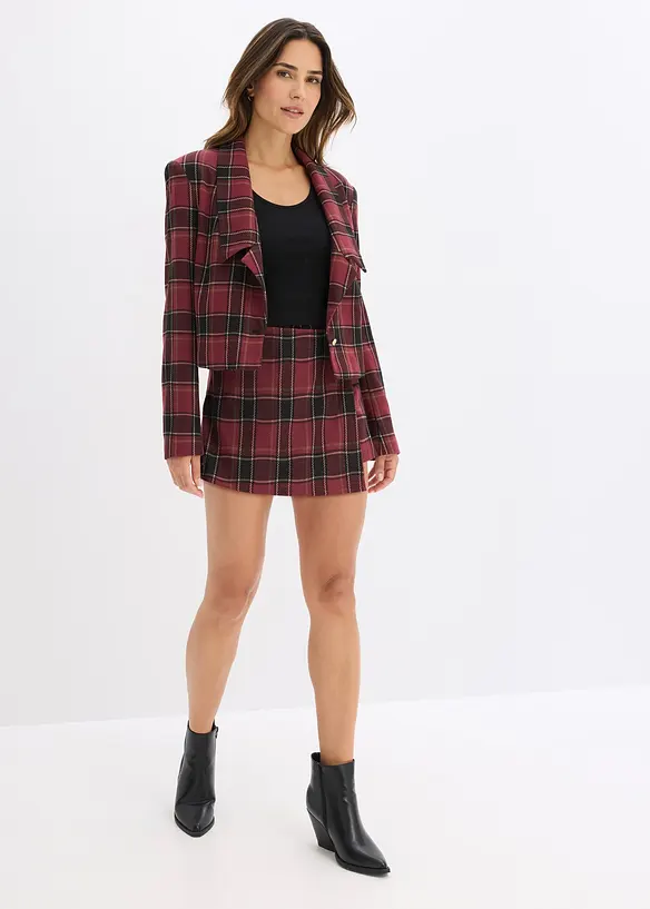 Kort skort med smykkeknapp, bonprix