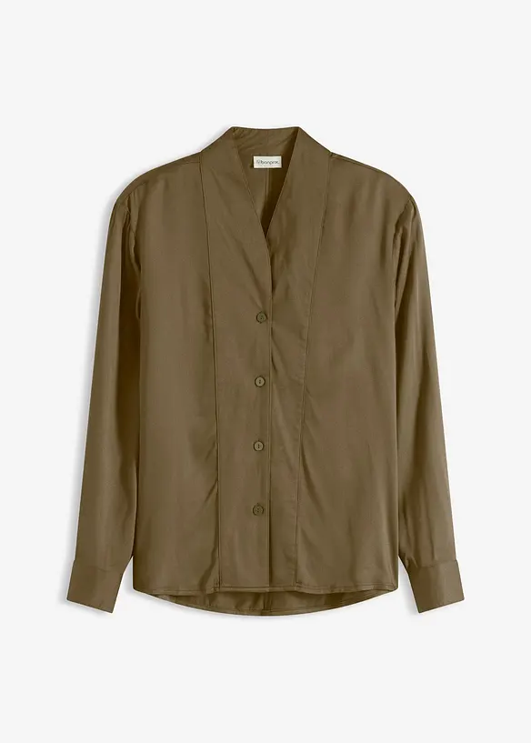 Bluse i lett sateng, bonprix