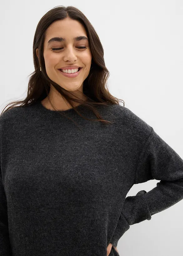 Midi strikkekjole, bonprix