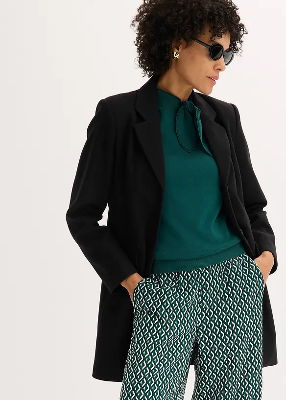 K&aring;pe i blazer-look, bonprix