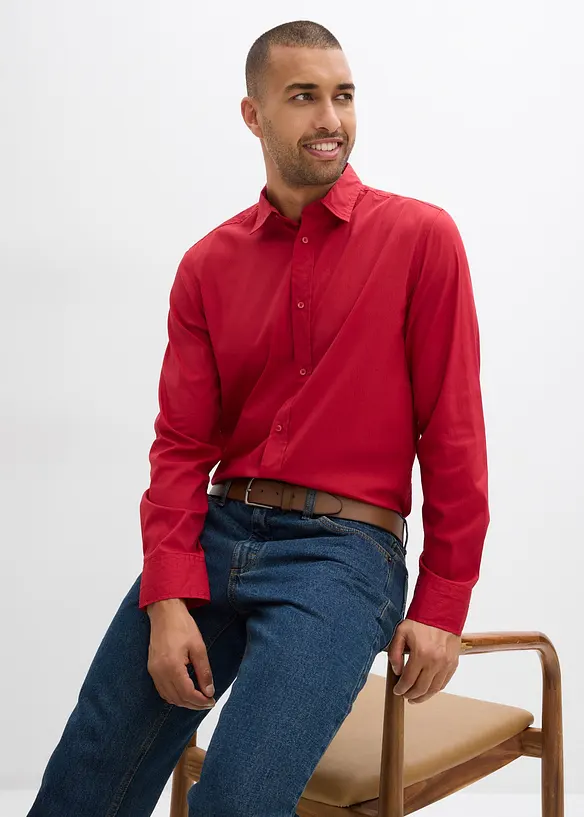 Skjorte med stretch, Slim Fit, bonprix