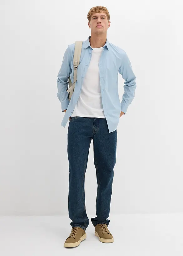 Skjorte med stretch, Slim Fit, bonprix