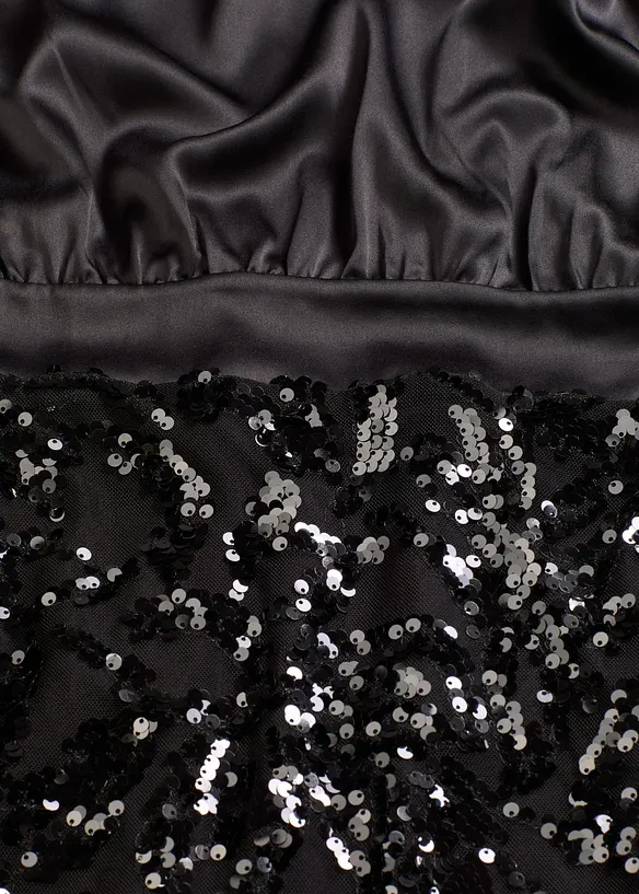 Kjole med paljetter, bonprix