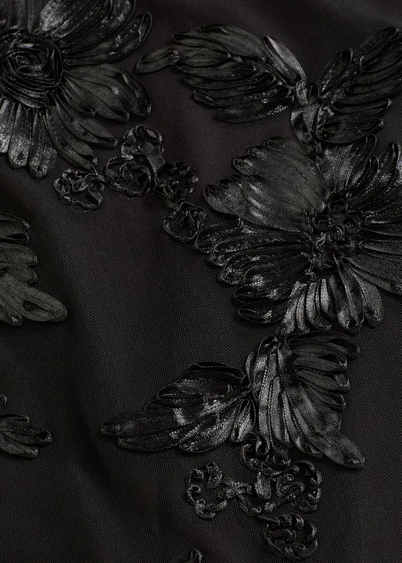 Maxikjole med blomsterbroderi, bonprix