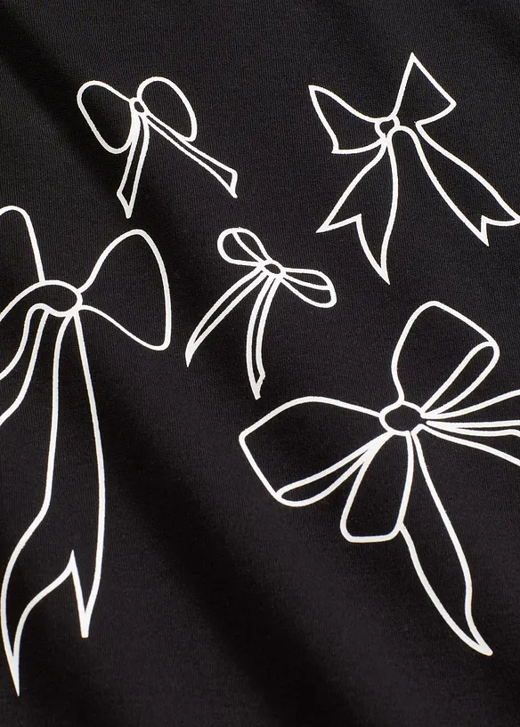 Langermet topp i 100% økologisk bomull, bonprix