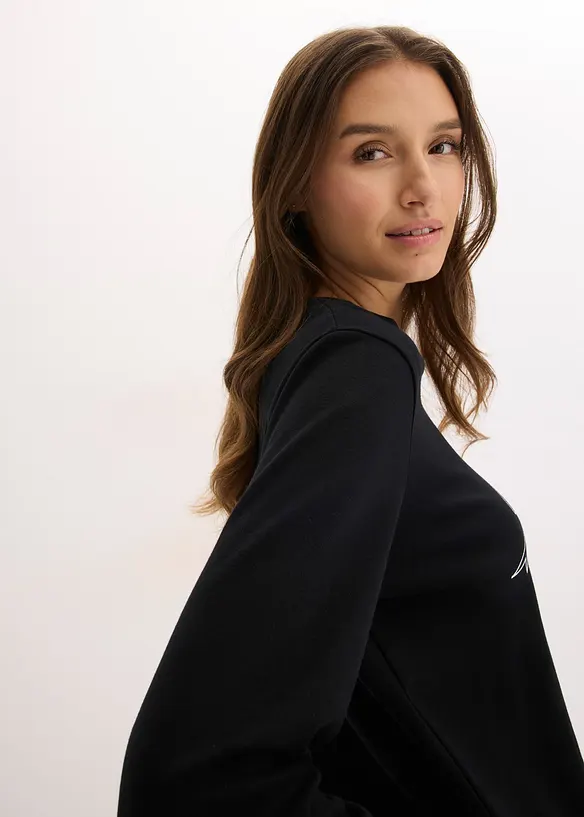 Langermet topp i 100% økologisk bomull, bonprix