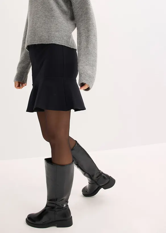 Miniskjørt i behagelig Punto di Roma-materiale, bonprix