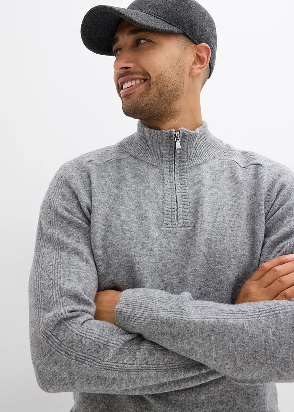 Genser med ullandel, bonprix