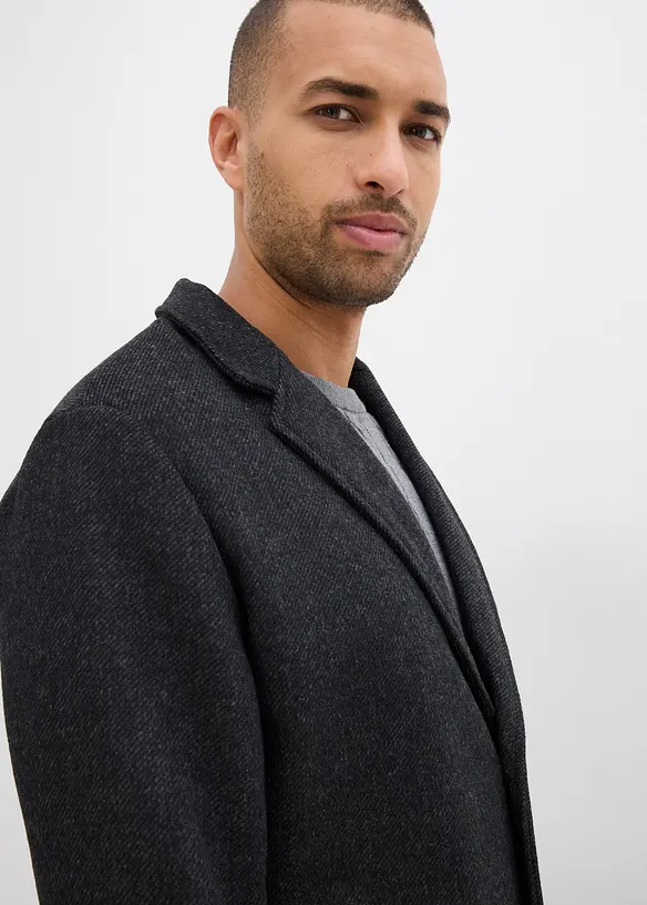 Kort kåpe med ullandel, bonprix