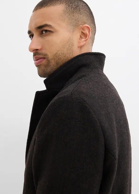 Kort kåpe med ullandel, bonprix