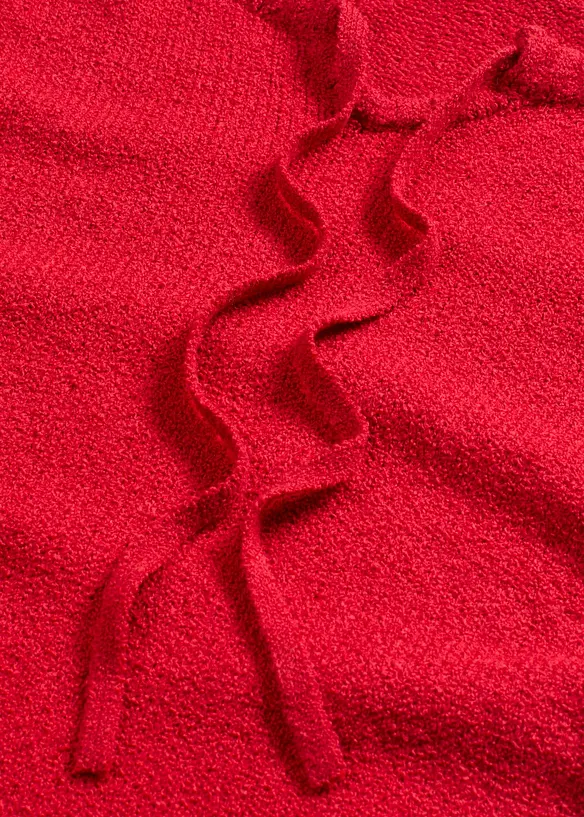 Grovstrikket genser med knyting, bonprix