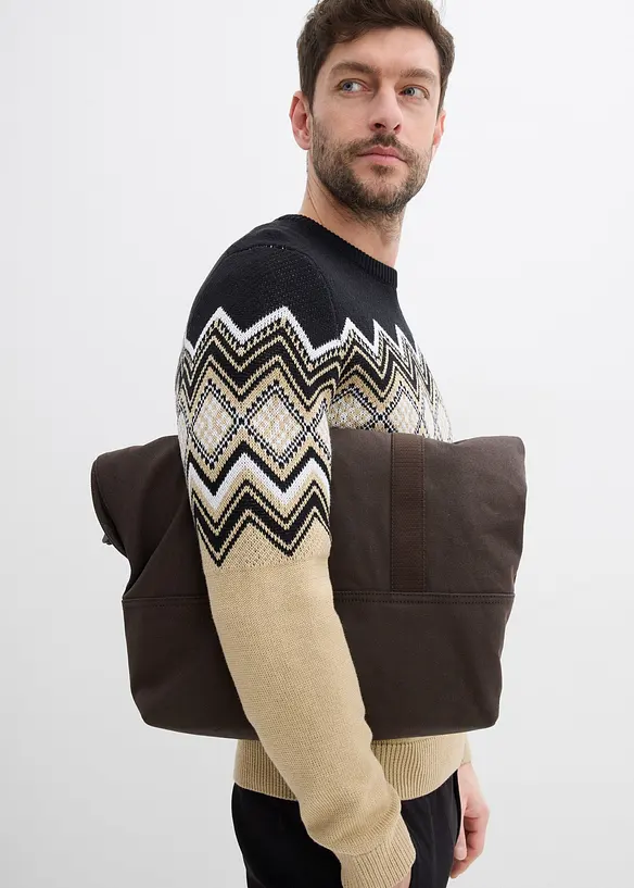 Genser med tradisjonelt mønster, bonprix