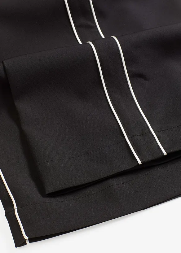 Vid bukse med pyntestriper, bonprix