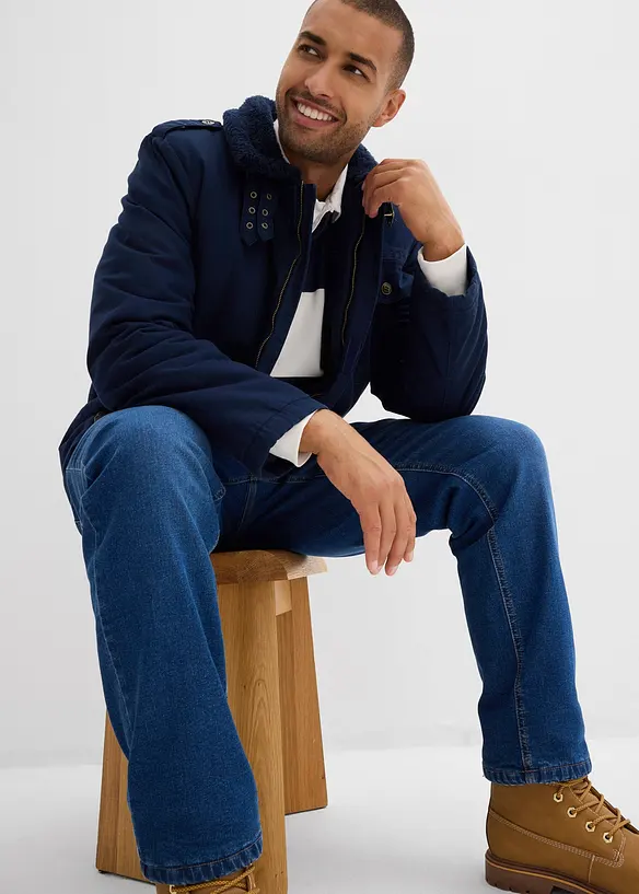 Vinterjakke med teddyfôr, bonprix