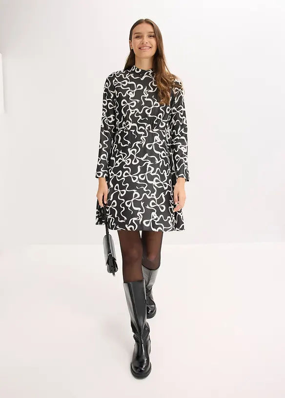 Midikjole i lett viskosemiks, bonprix