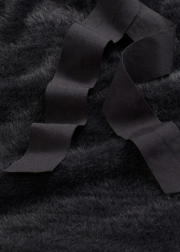 Lang genser i mykt fjærgarn, bonprix