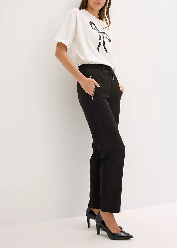 Slip on-bukse med komfortlinning, bonprix