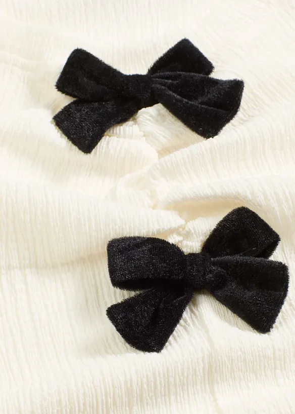 Langermet topp i strukturert krepp, bonprix