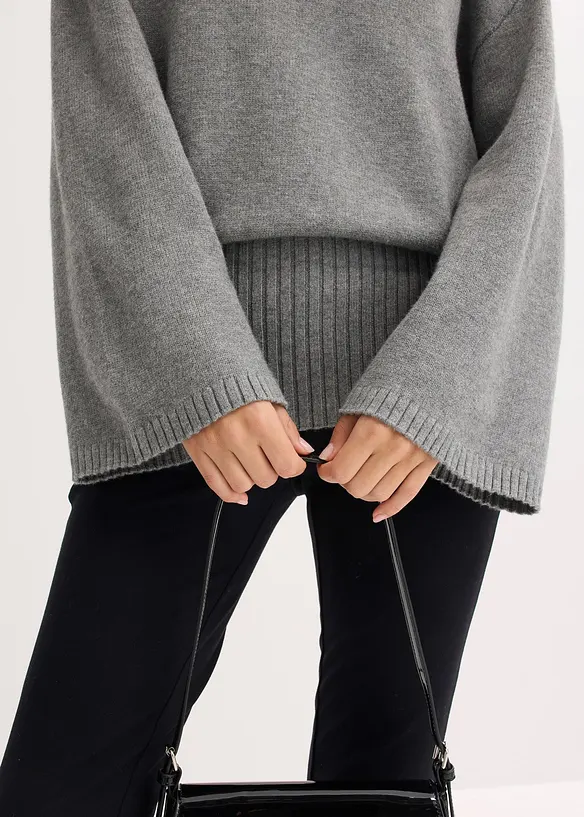 Oversized genser av myk viskosemiks, bonprix