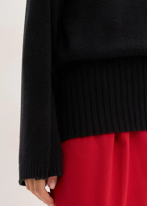 Oversized genser av myk viskosemiks, bonprix