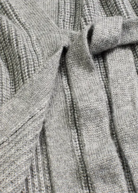 Oversized strikkejakke i omslagsstil, bonprix