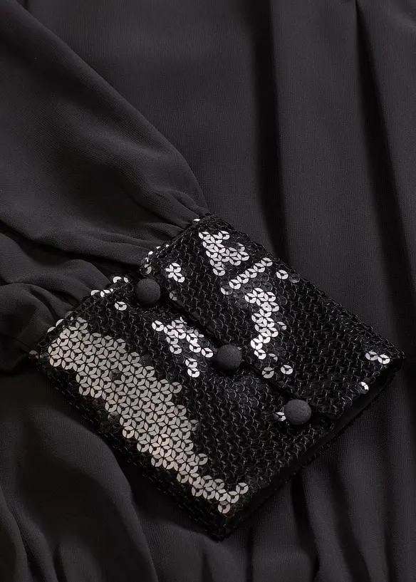 Overdel i tynn tyll med paljetter, bonprix