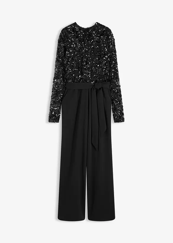 Jumpsuit med paljettbroderi, bonprix