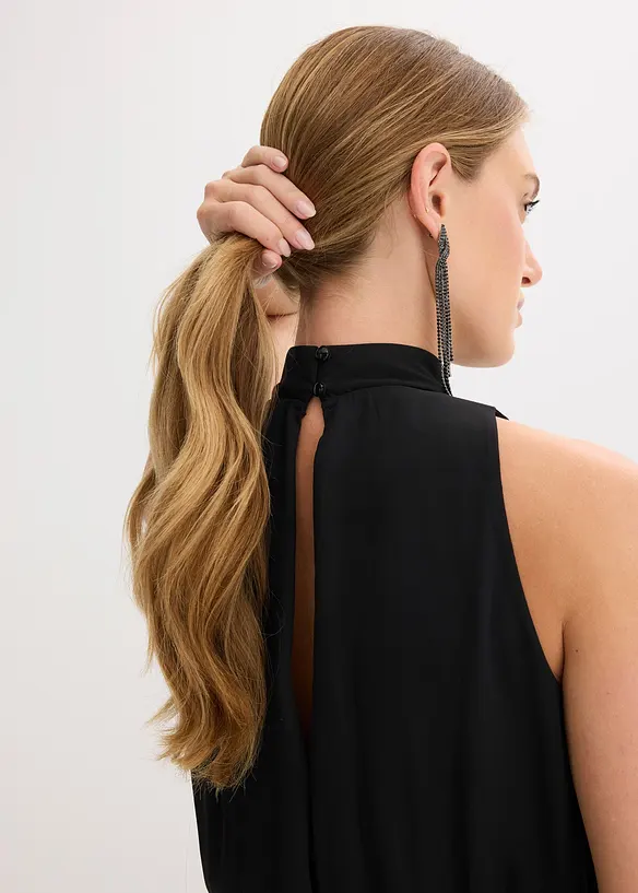 Maxikjole med blondeskjørt, bonprix