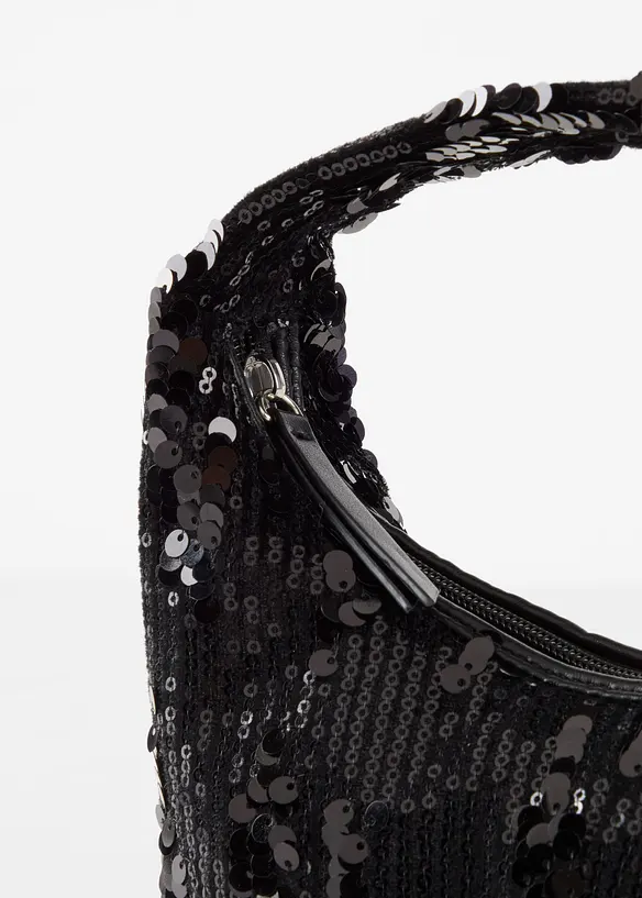 Liten håndveske med paljetter, bonprix