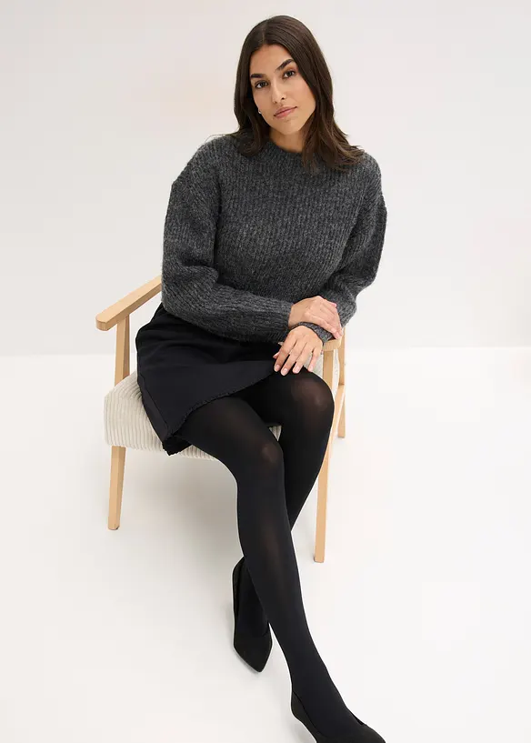 Formende ultra-ugjennomsiktig strømpebukse med Belly-Control og komfortlinning, 80 DEN, bonprix