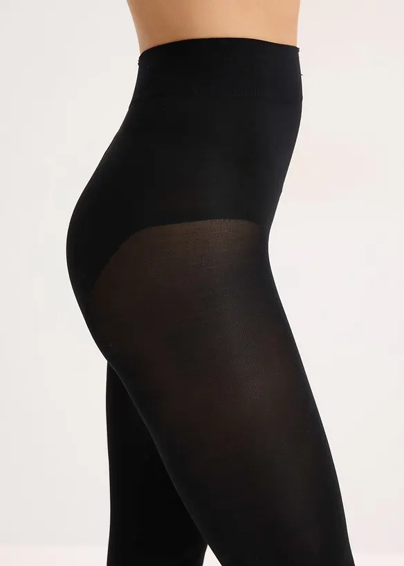 Formende ultra-ugjennomsiktig strømpebukse med Belly-Control og komfortlinning, 80 DEN, bonprix