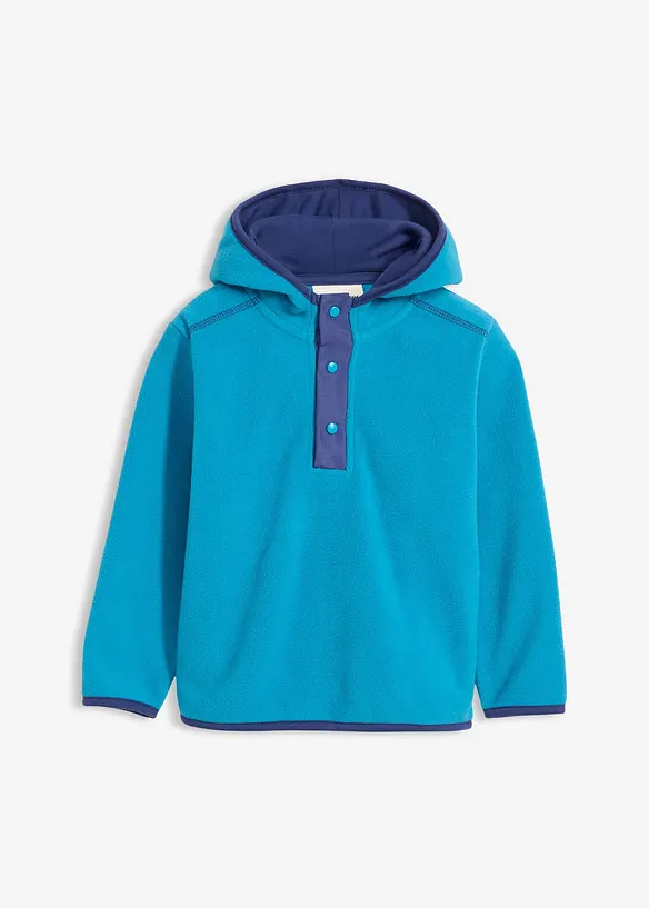 Fleecegenser med hette, bonprix