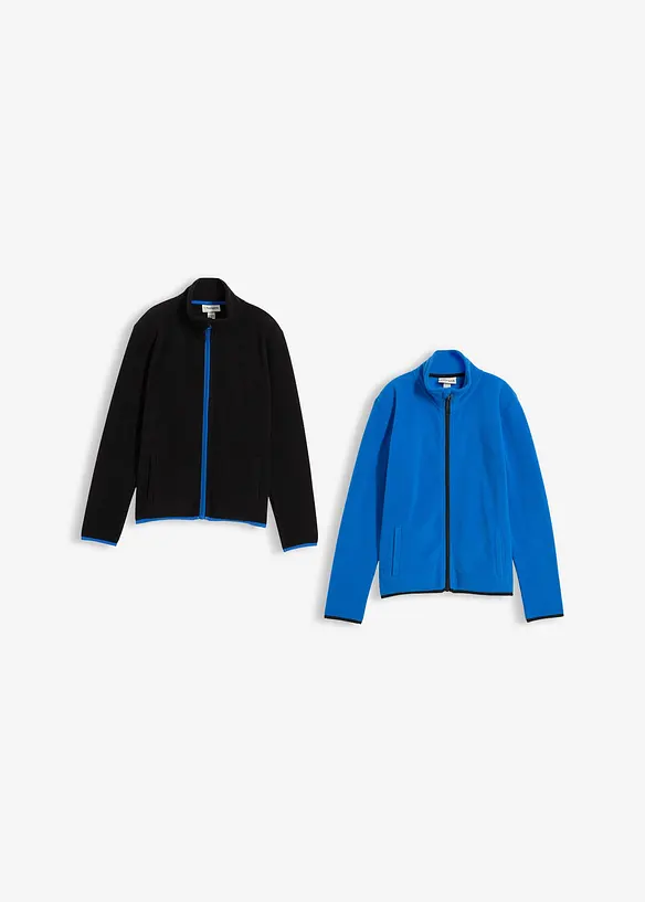 Fleecejakke (2-pack), bonprix