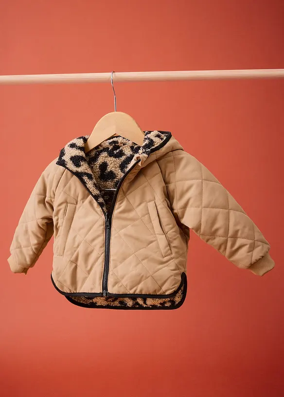 2-i-1-vendbar jakke av teddyfleece, bonprix