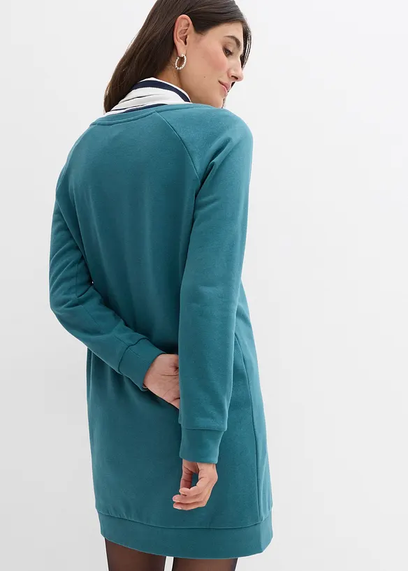 Sweatshirtkjole i myk frottè, bonprix