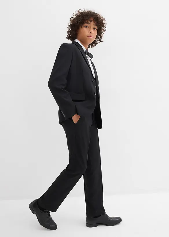 Langermet skjorte og tversoversløyfe (2-delt sett), bonprix