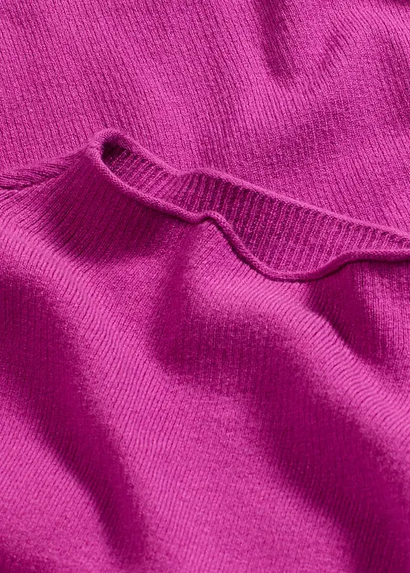 Strikket genser med ballongermer, bonprix