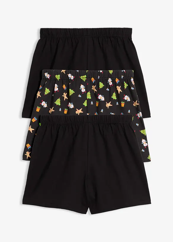 Vid boksershorts i 100% bomull (3-pack), bonprix