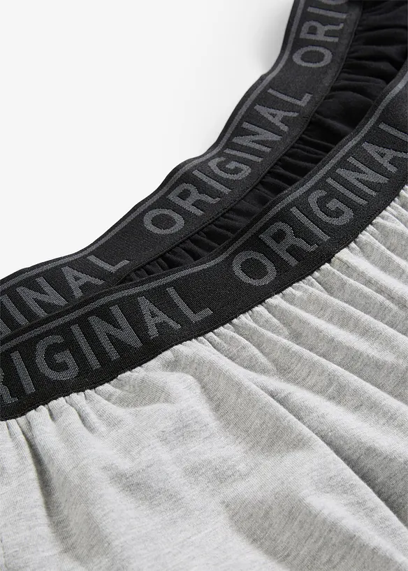 Pyjamasbukse i bomull (2-pack), bonprix