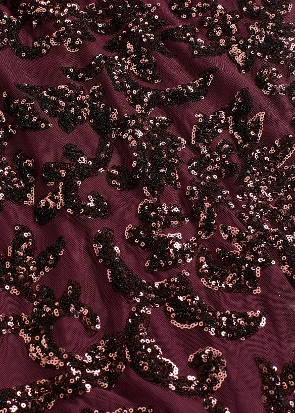 Paljettkjole med utringning i ryggen, bonprix